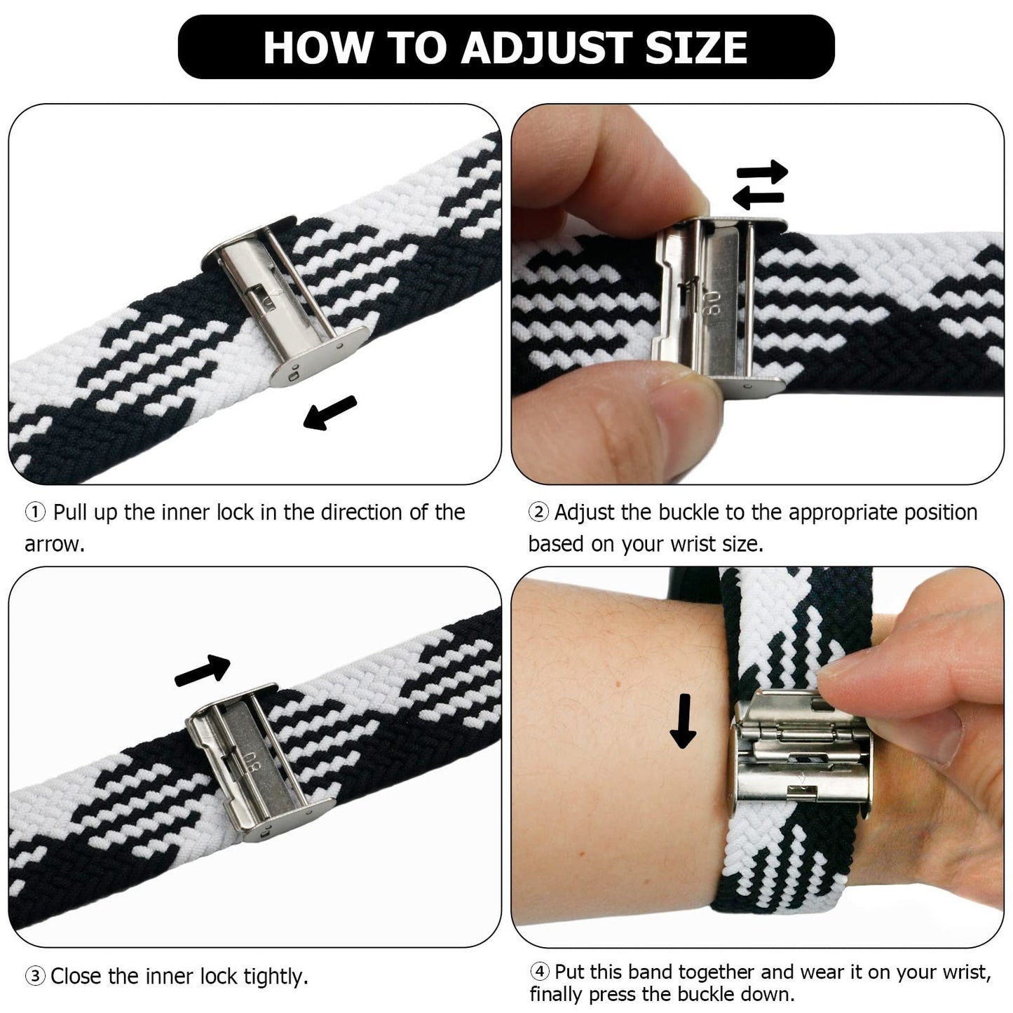 Nepfaivy Compatible With Apple Watch Band - 38mm 40mm 41mm 42mm 44mm 45mm 49mm Braided Stretchy Sport Band For Apple Watch Series SE 8 7 6 5 4 3 2 1, Women Men Nylon Fabric Elastic Loop Breathable Wat