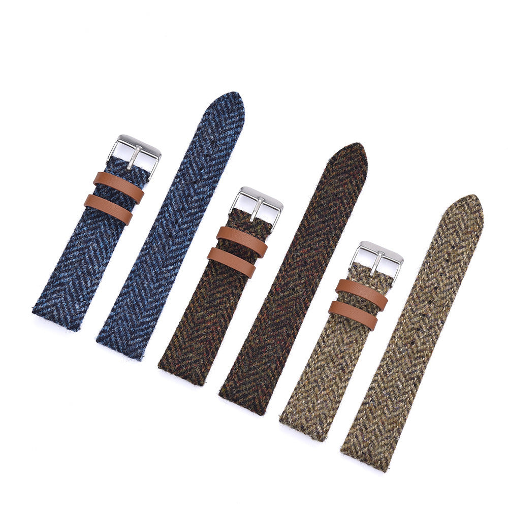 Harris Woolen Fabric Strap 18mm 20mm 22mm