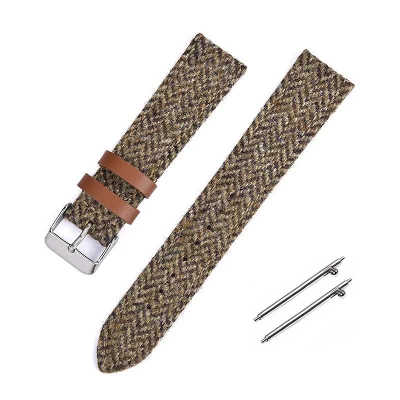 Harris Woolen Fabric Strap 18mm 20mm 22mm