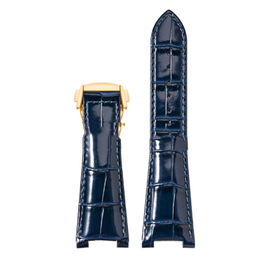 Observatory Watch Top Layer Bamboo Pattern Leather Watch Band 1314mm