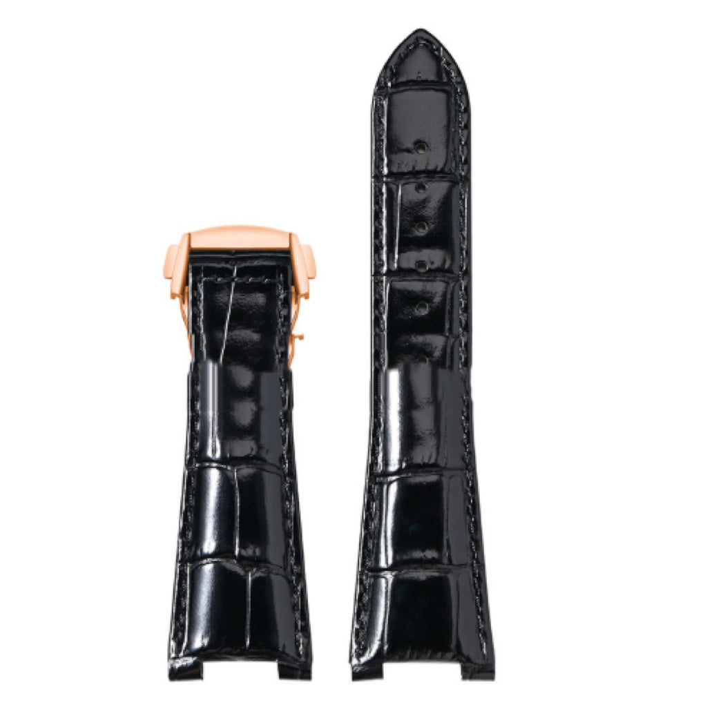 Observatory Watch Top Layer Bamboo Pattern Leather Watch Band 1314mm