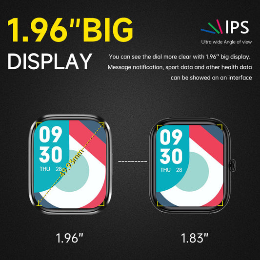 Bluetooth Calling Heart Rate Blood Oxygen Quick Reply Waterproof Sports Watch