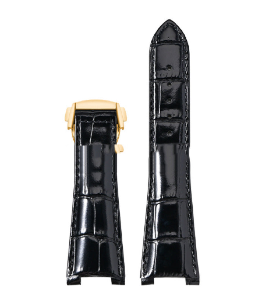 Observatory Watch Top Layer Bamboo Pattern Leather Watch Band 1314mm